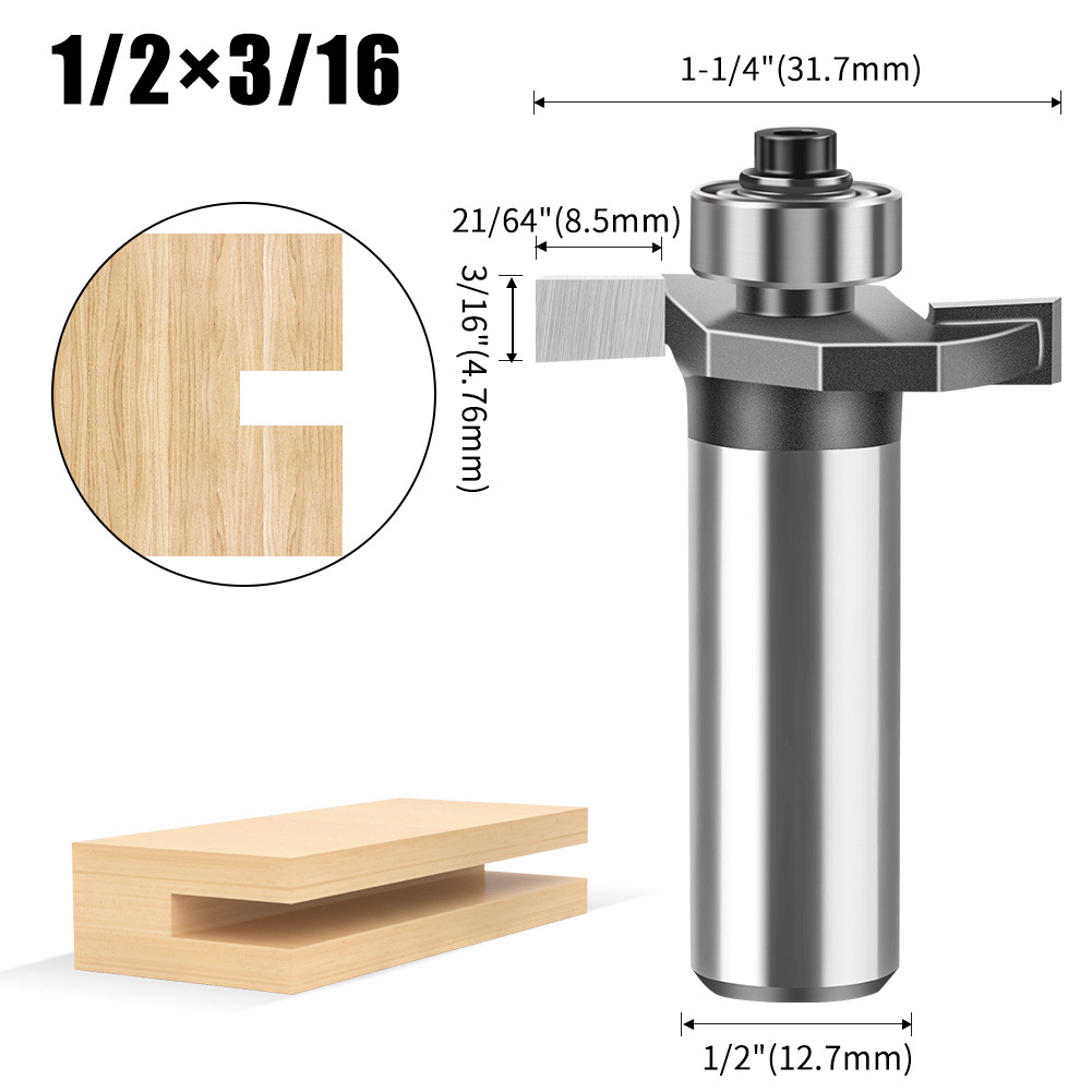 Cortador de bolas en T, fresa para carpintería, cortador ranurado, cortador ranurado, cortador ranurado dos en uno, cortador de chaflán Haitang, cortador de manita