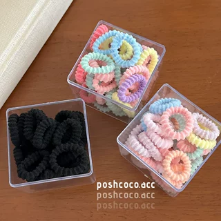 约40根盒装儿童手指圈扎头发毛巾圈皮筋女童高弹力不伤发发圈头绳