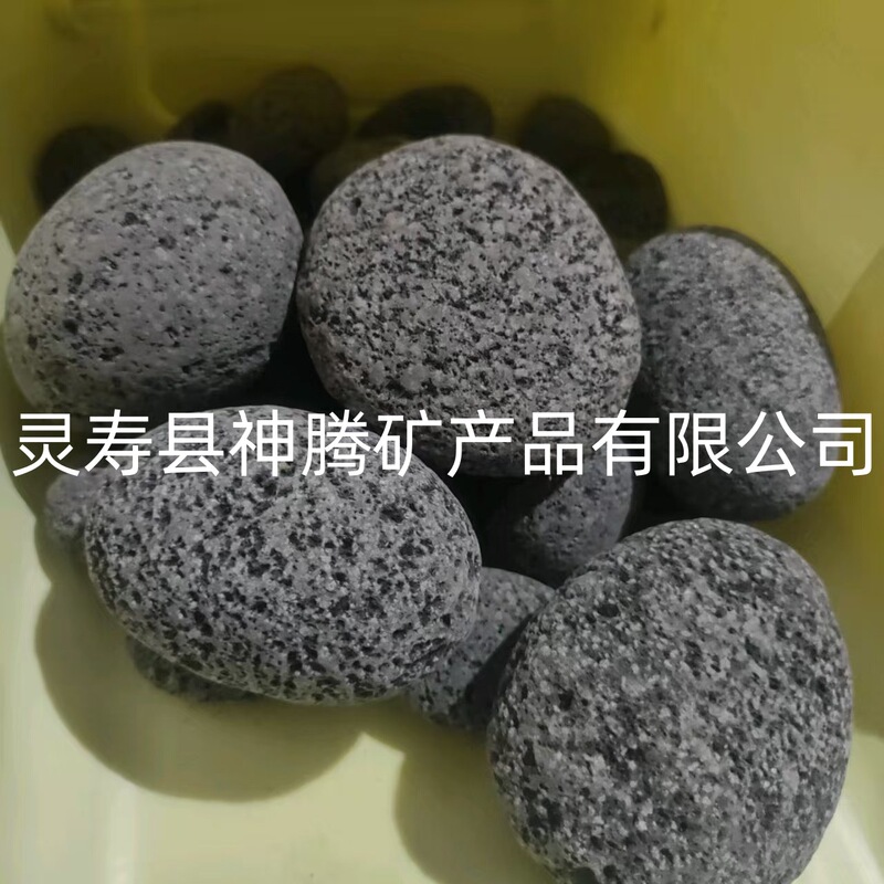 Manufacturer Wholesale Black Pebbles, High Temperature Resistant Volcanic Stone, Gabion Mesh Oven, Lava Stone, Fire Pit, Barbecue Stone