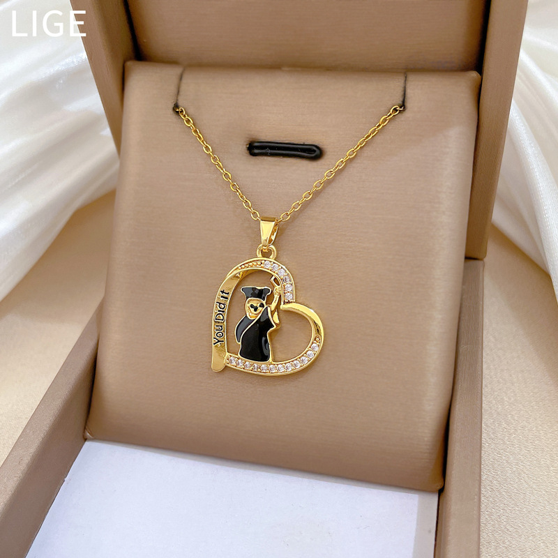 Gorgeous Diamond Collarbone Chain Necklace For Women Titanium Steel_voghion.com