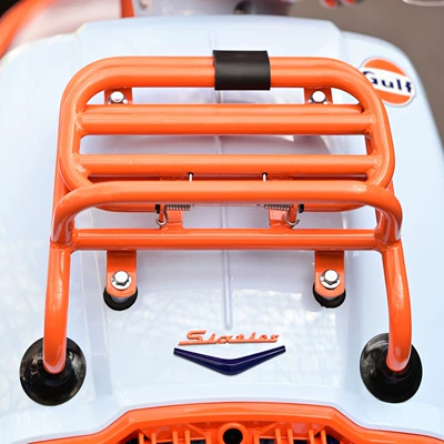 Carbon Steel One-Stop Modification, Motorcycle front windshield - orange-front-shelf-punched-installation