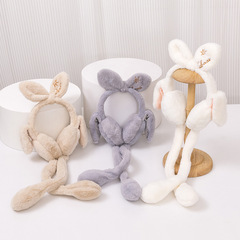 Butterfly knot style with movable ears children's ear muffs 2022 winter ear covers for boys and girls protective warm plush ear muffs