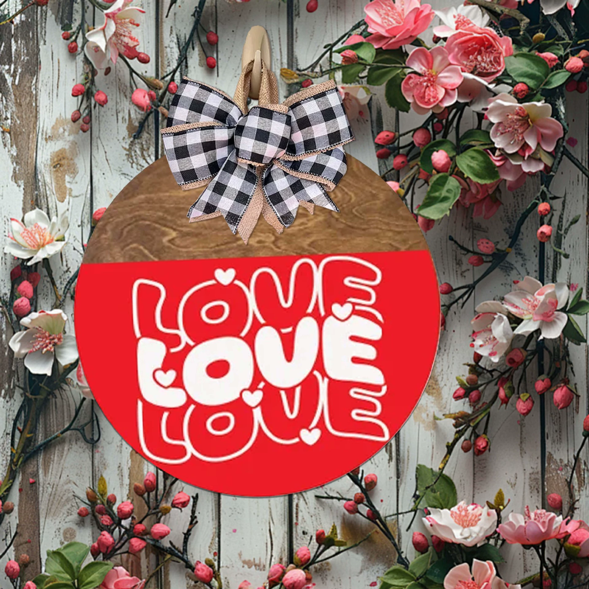 Трансграничный Новый День Святого Валентина Любовь Двери Знак Лук