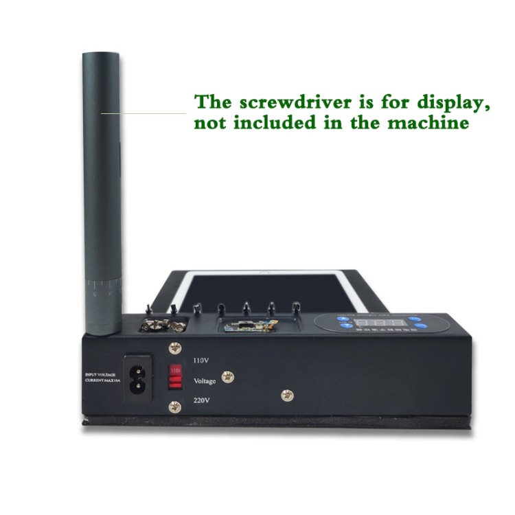 TBK - 568R 220V controlador de temperatura de vacío LCD pantalla táctil separador de vidrio con almacenamiento de herramientas