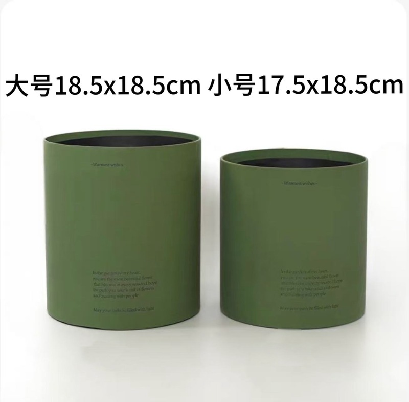 七夕新款鲜花抱抱桶磨砂肤感花束桶圆形马卡龙色网红鲜花包装资材|undefined