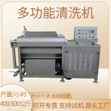 翻斗涡流洗菜机商用多功能水循环水果蔬菜海鲜肉类药材万能清洗机