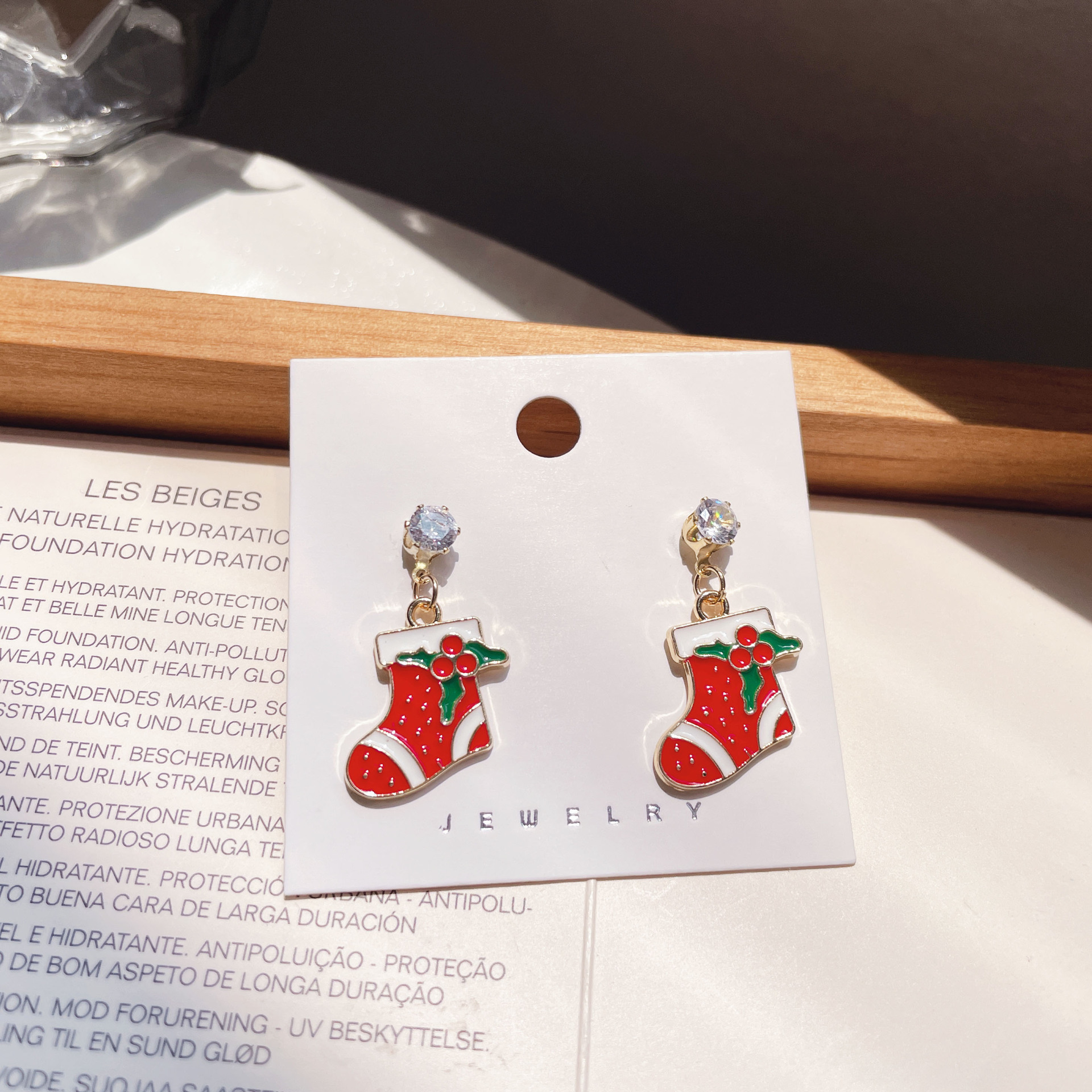 24g Weight Rhinestones Inlay Material Drop Earrings Classification 1 Pair Quantity Festival Occasion Alloy Material Christmas Festival Cartoon Character, Christmas Tree, Santa Claus Pattern Women's Gender Plating, Flakes Design Cartoon Style, Cute Style 1 Pair Christmas Cartoon Style Cute Cartoon Character Christmas Tree Santa Claus Plating Flakes Alloy Rhinestones Drop Earrings 4