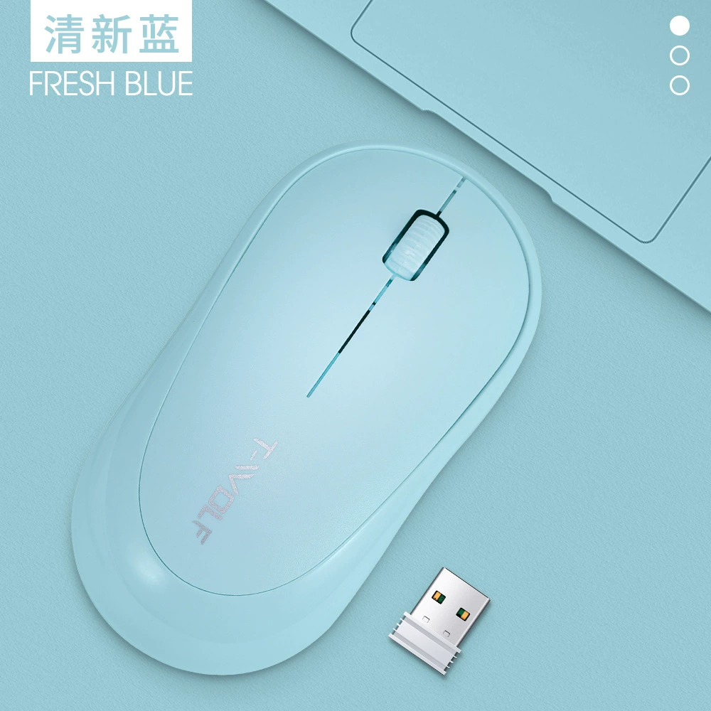 TWOLF Thunder Wolf Q18 wireless mouse office business Macaron 2.4g energy-saving notebook desktop universal