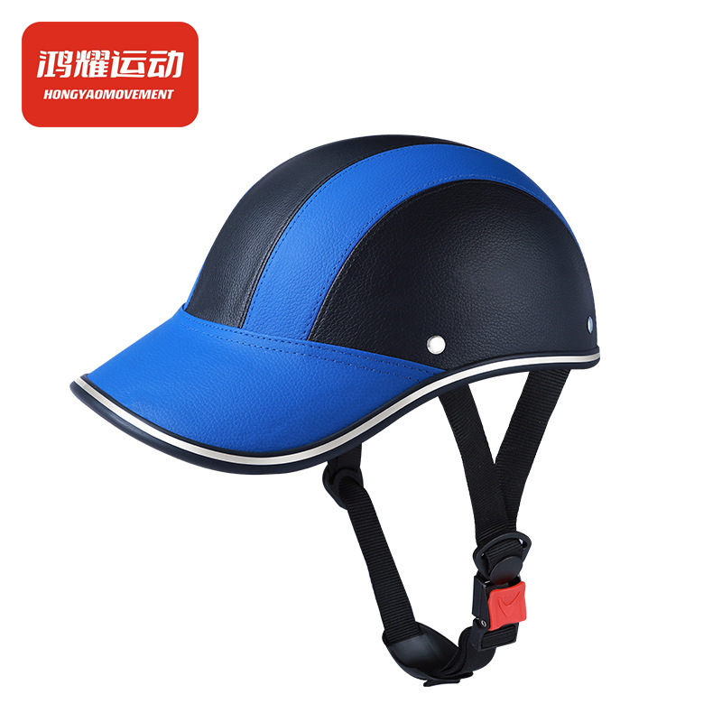 クロスボーダー夏用ハーフヘルメット、オールシーズンサイクリング野球帽、サマーヘルメット、カモノハシハット、通気性、軽量、レトロハーフヘルメット、メンズ自転車