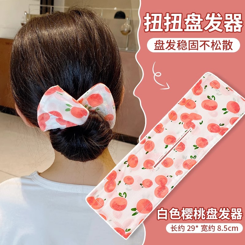 Lazy Magic Bowknot Clip retorcido Cabeza de disco Horquilla para niños Horquilla para el cabello Mujer 2025 Nuevo artefacto de cabeza de bola