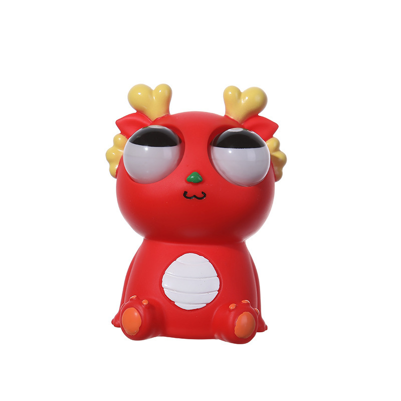 Presione el gusano de la col pequeña, el artefacto de descompresión, el juguete de descompresión, el pellizco, el panda, el juguete de descompresión, el dragón de leche, el dragón de ojos