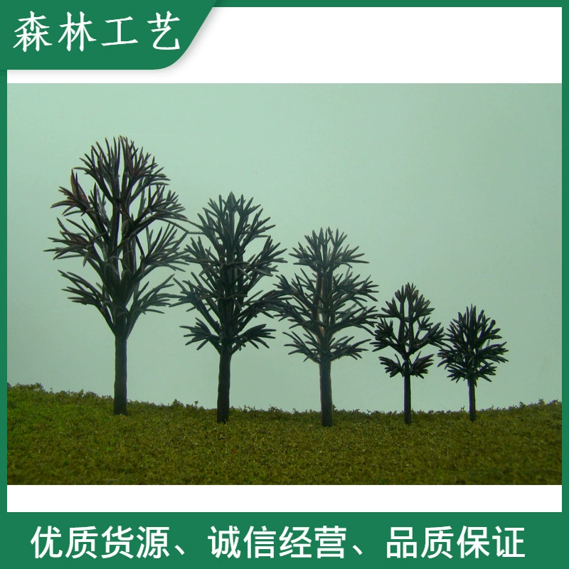 Модель здания, модель поезда, модель песочного стола, пластиковая модель дерева, дерево кассии-голый столб