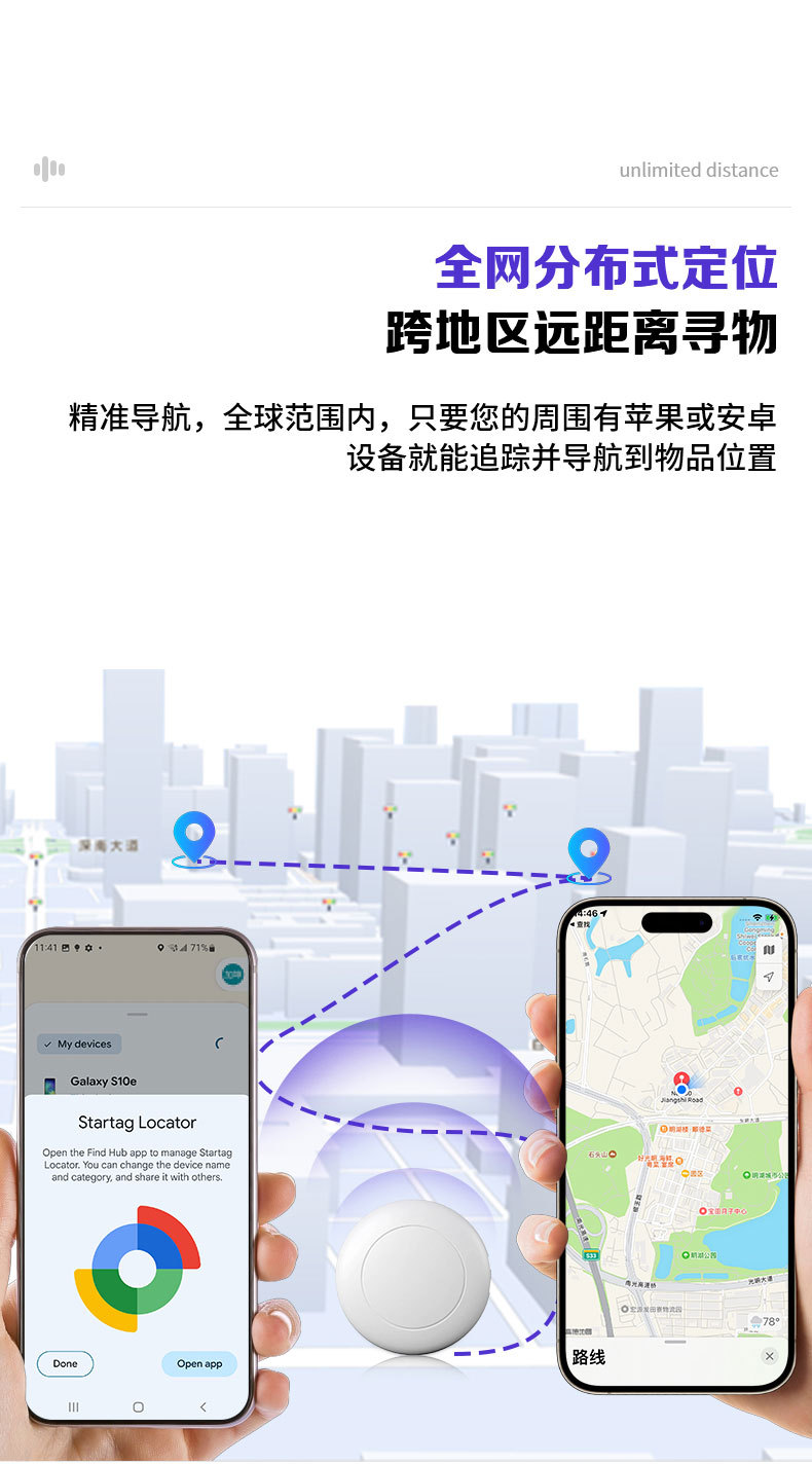 Airtag-Positionierer Dual-System iOS Android