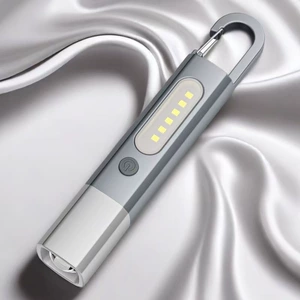 New Cross-Border White Laser Bright Flashlight Outdoor Waterproof Telescopic Zoom Lighting Flashlight Portable Wholesale