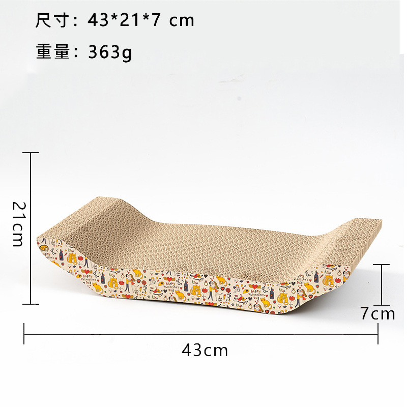 Rascador para Gatos Transfronterizo, Juguete para Gatos de Papel Corrugado Resistente a los Arañazos, Nido para Gatos, Tabla para Uñas de Gato, Suministros para Mascotas, Venta al por Mayor en Existencia, Diseño de Dibujos Animados