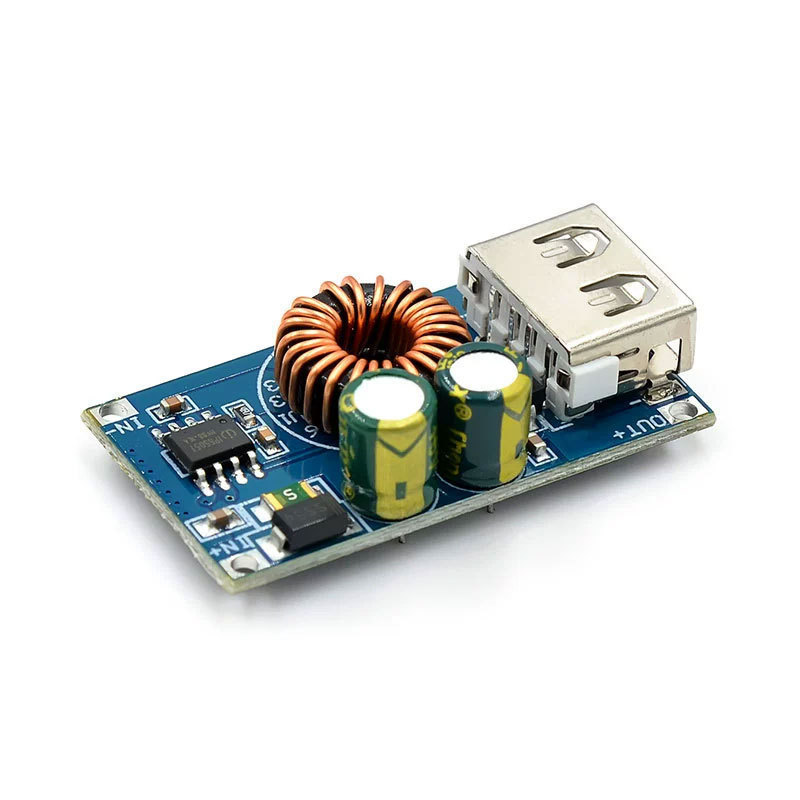 USB DC 降圧モジュール 12V24V から QC3.0 携帯電話高速充電 Apple Huawei FCP QCMINI|undefined
