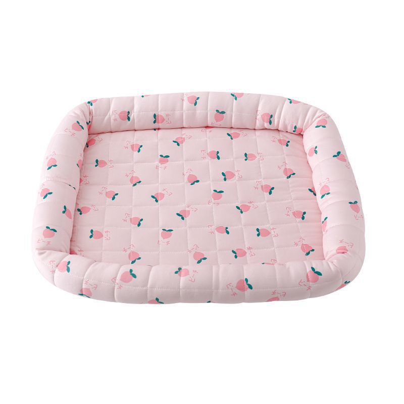 Alfombra de enfriamiento de verano para mascotas Alfombra de seda de hielo de verano para mascotas Cera fresca para gatos Alfombra para gatos Cama para perros impermeable y transpirable para mascotas