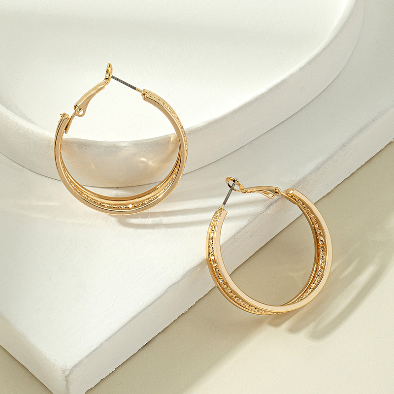 Fashion Simple Big Alloy Earring Hoop Jewelry Female display picture 3