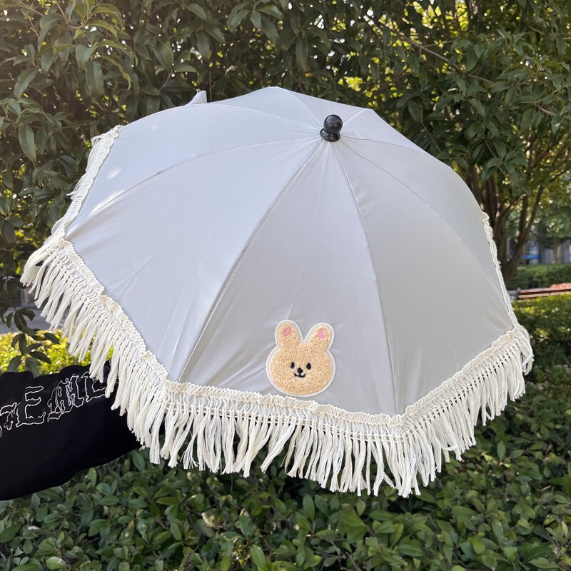 Creative Cute Stroller Umbrella Princess Lace Infant Baby Parasol Baby Artifact Stroller Gift Umbrella