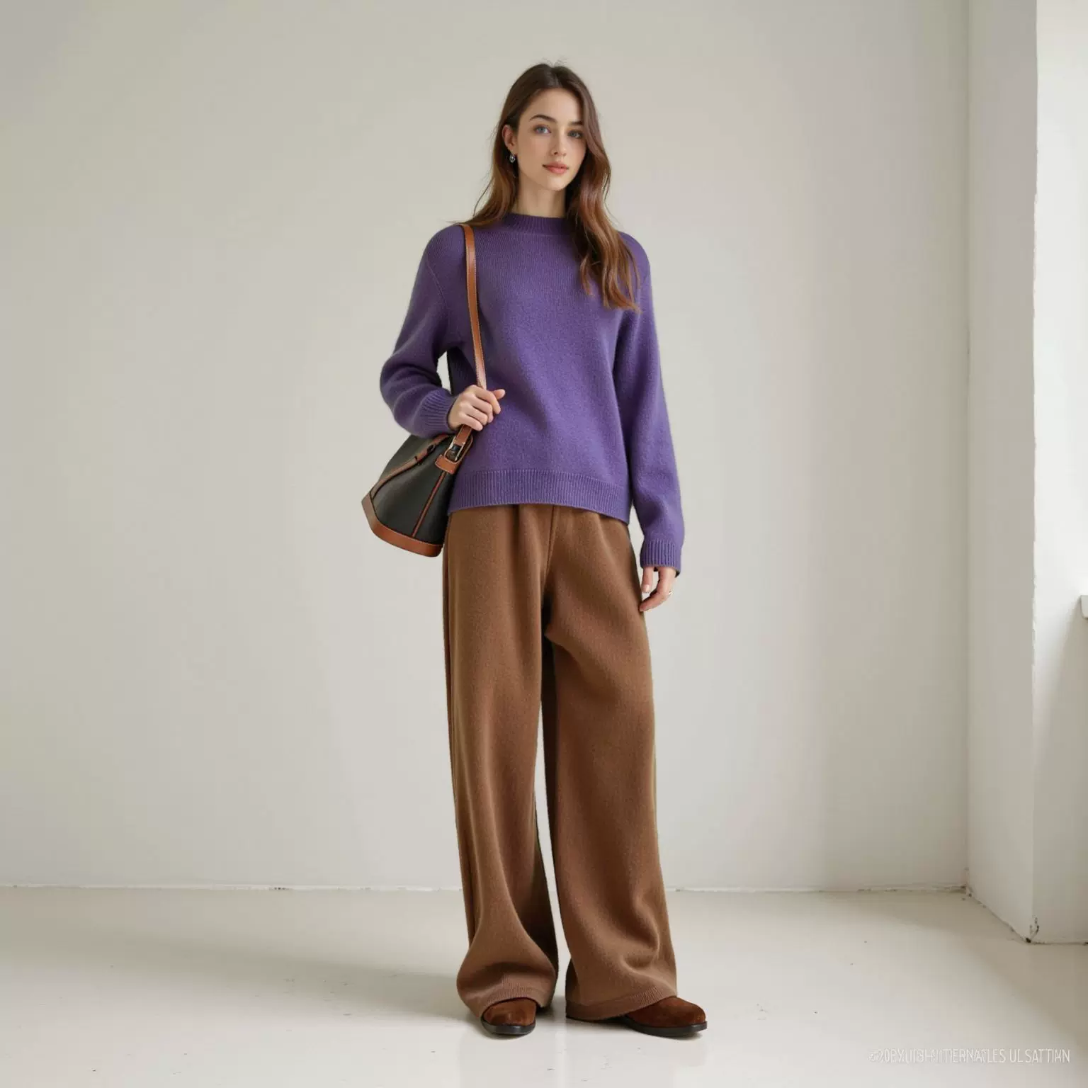 【衡嘉HJ】半高领羊毛衫女秋冬新款毛衣长袖针织衫内搭上衣