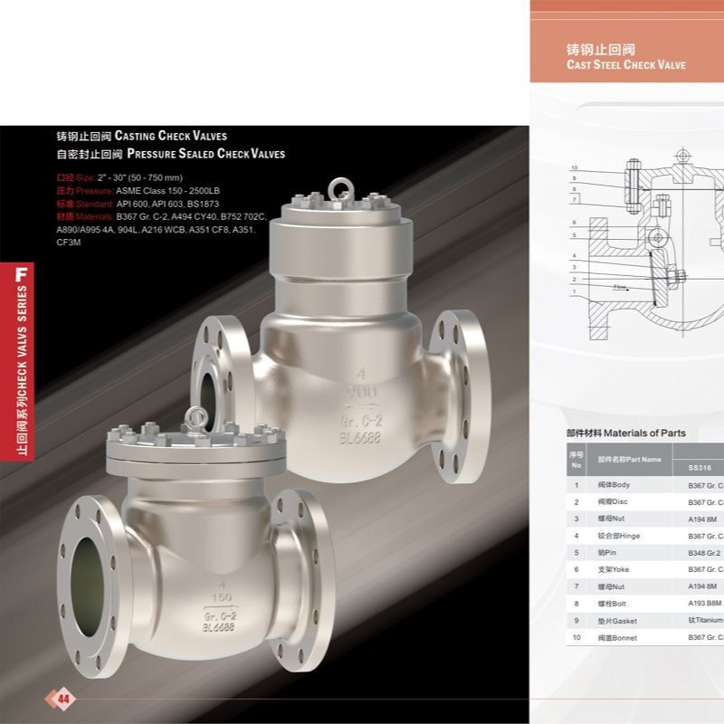 BL阀门 铸钢止回阀 专业制造大量库存
