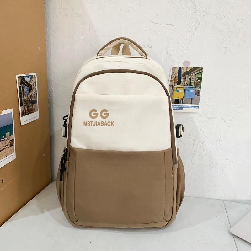 Capacious backpack for leisure for men and women, bag for traveling, Korean style