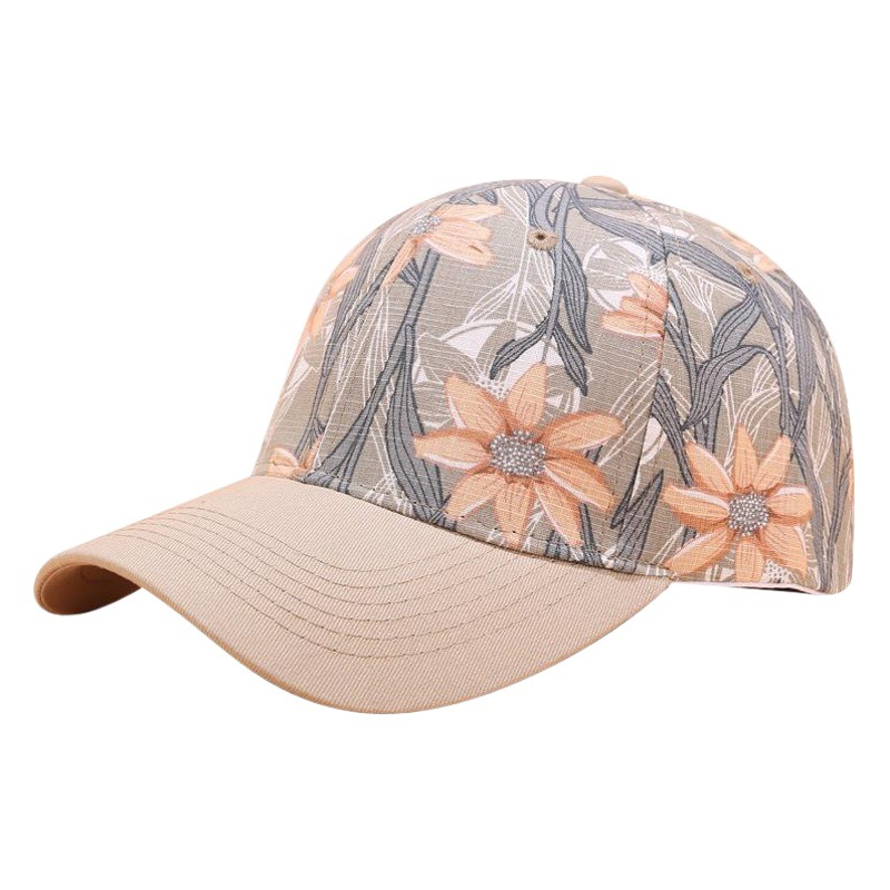 Ins gorra de béisbol impresa sombrero de sol de verano de moda para mujer sombrero de sol de protección solar al aire libre gorra de pico de comercio electrónico transfronterizo sombrero de venta caliente