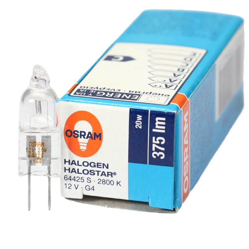 OSRAM 64425S 12V 20W G4 2800K 375LM Vertical Filament Halogen Bulb