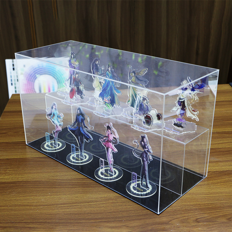 亚克力手办盲盒二次元网红模型人物保护盒有机玻璃展示盒子批发