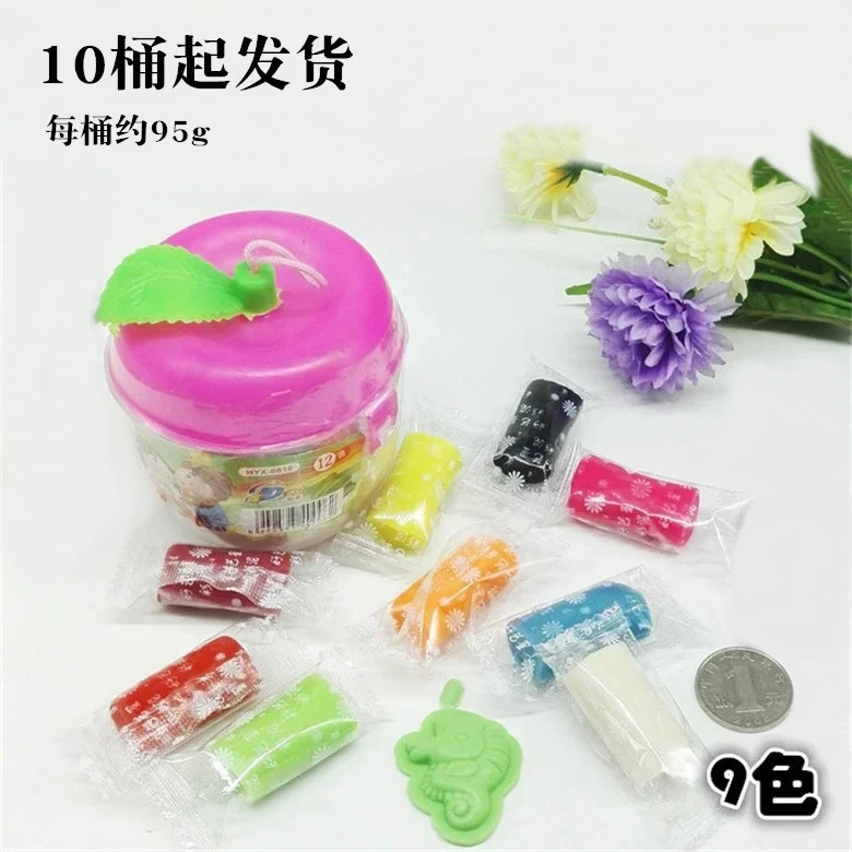 Средний ведро из восьмикрасной глины с мультяшной формой + 10 юаней оптом детские игрушки, 2 юаня оптом мелкие товары из Иу.