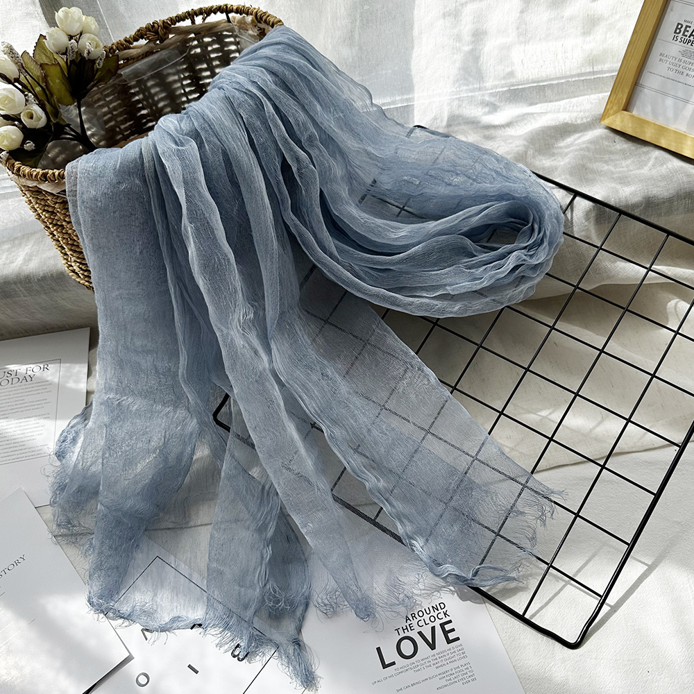 Silk hemp haze blue