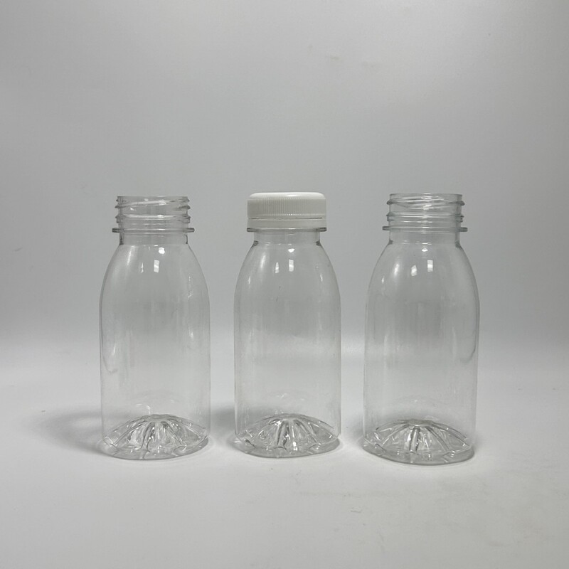 厚みのある 200MLpet 透明プラスチックボトル空の飲料ボトルサンプルボトルホットミルクティーボトル|undefined