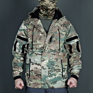 Spring and Autumn Spot Falcon Tactical Windbreaker Men's Outdoor Wear-resistant Waterproof Training Jacket Large Size Camouflage Jacket