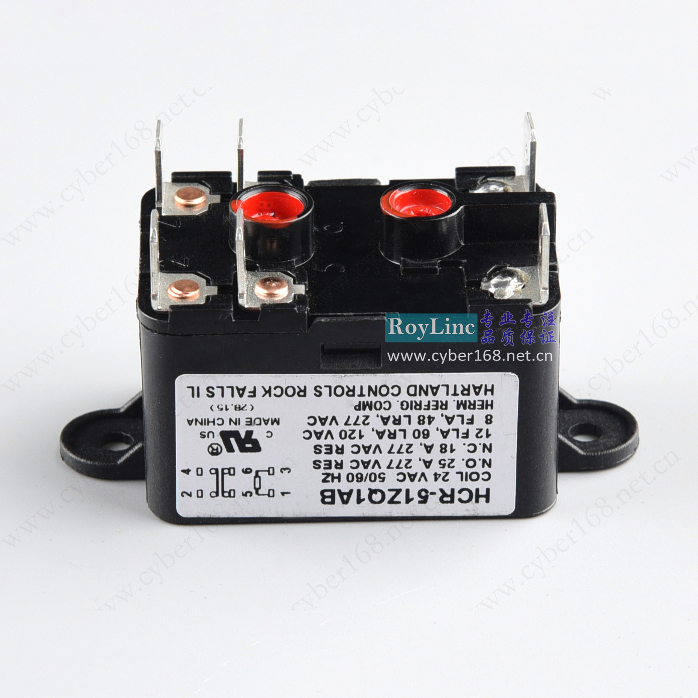 Hartland Controls HCR-51ZQ1AB 24V双刀双掷风机风管机继电器