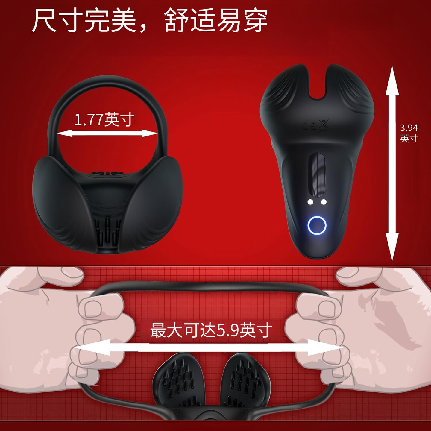 Perona App Remote Control Vibrating Egg Prostate Trainer 10-Frequency Magnetic Charging — detail image 4