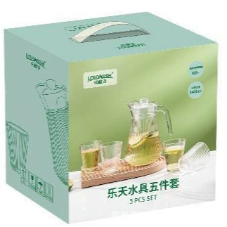 Новый набор Lemiao от Leweishi: набор из пяти предметов для воды, холодильная бутылка, один горшок и четыре чашки, фестиваль, мероприятие, подарок