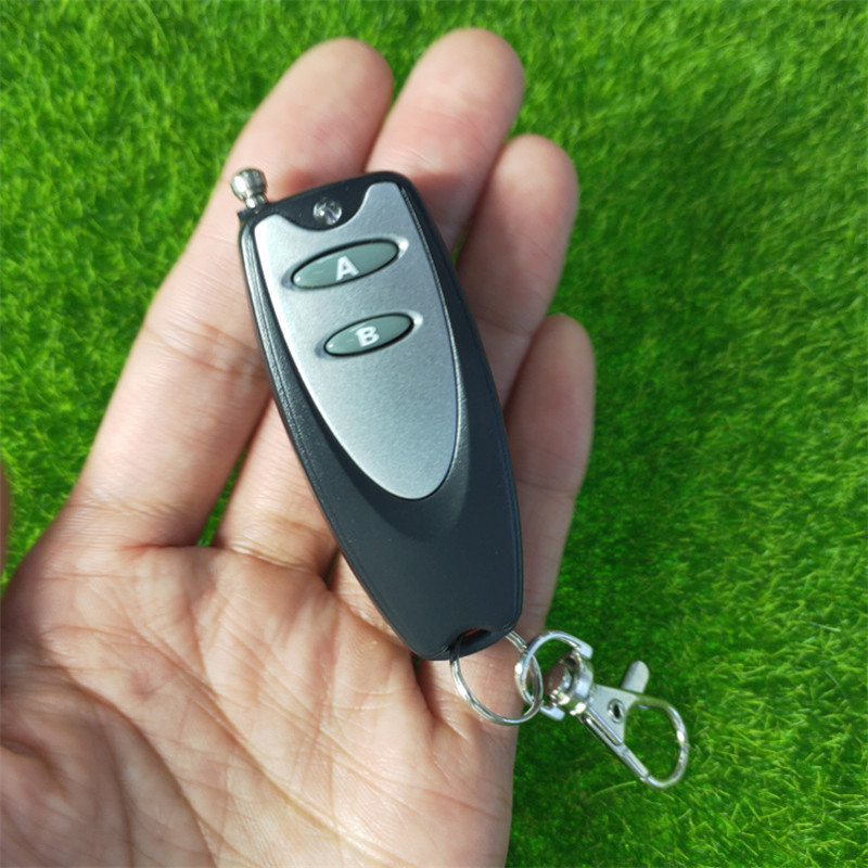 轻小辣椒型二键遥控器学习码固定码编焊码两键摇控开关发射器手柄