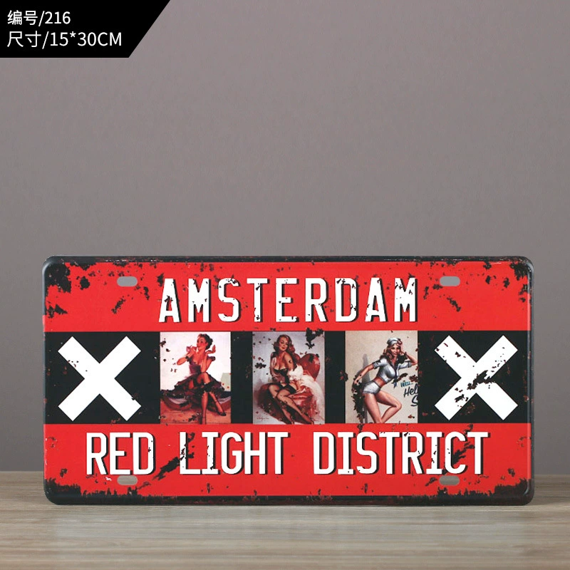 Retro creative wall pendant, decorations, American style