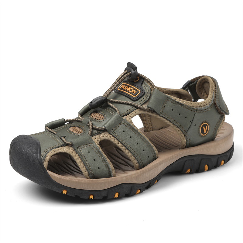 2025 Single Style Travel Foreign Trade Wholesale Large Size Sports Summer Dropshipping Large Size Sandals Cross-Border Outdoor Sand Beach Men's Shoes