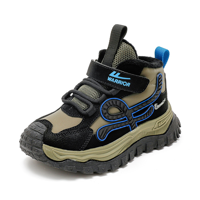 Huili invierno zapatos para niños de camelón alto piso de neumáticos zapatos casuales versátiles nuevos hombres y mujeres calentados zapatos deportivos para niños medianos y grandes