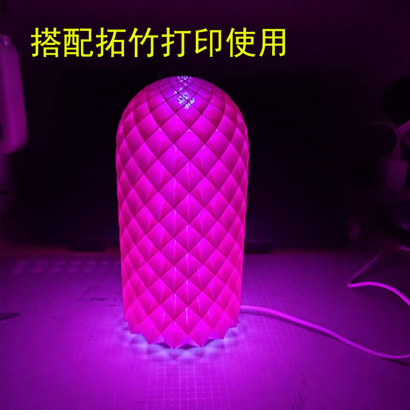 Luz de gabinete de doble cabeza transfronteriza de 3W de pantalla 5VUSB control remoto LED luz nocturna estantería vitrina manual componente de impresión 3D