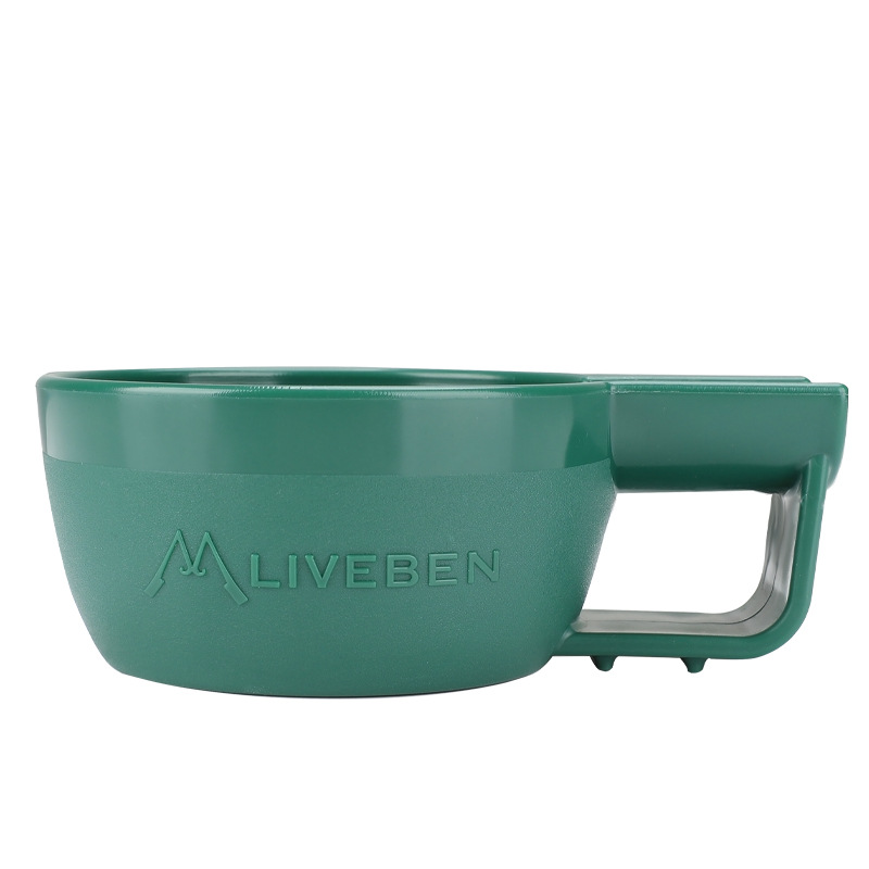 Li Wu Ben crema de afeitar cuenco de elaboración de cerveza boca ancha PP cuenco de jabón engrosado resistente a las caídas tazón de afeitar húmedo de patrón tridimensional estadounidense