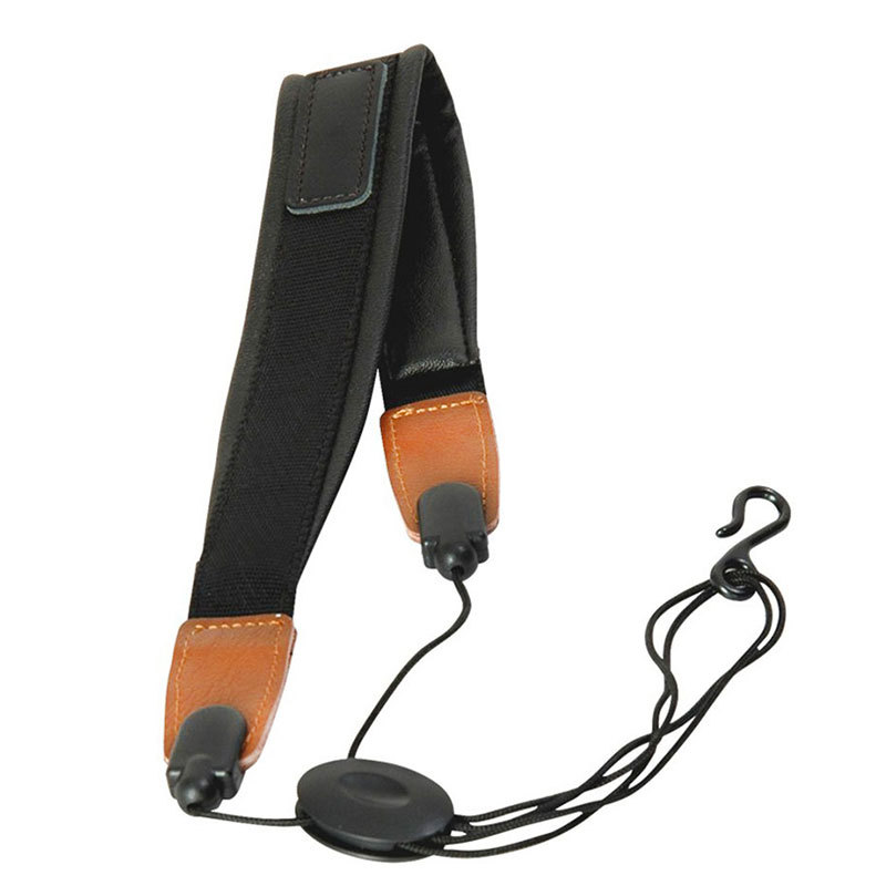 Correa de hombro de saxofón alto saxofón correa de hombro correa de cuello de clarinete Tubo negro correa de instrumento musical