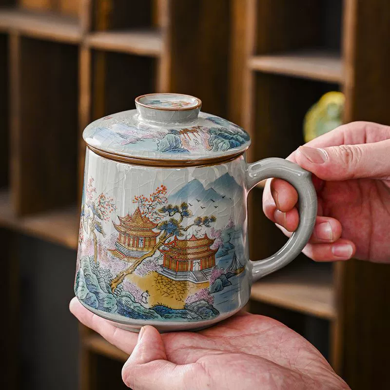 Синие и белые фарфоровые чайные чашки офисные чайные чашки чайные разделительные чайные чашки индивидуальные китайские винтажные чашки питьевой воды подарочные коробки