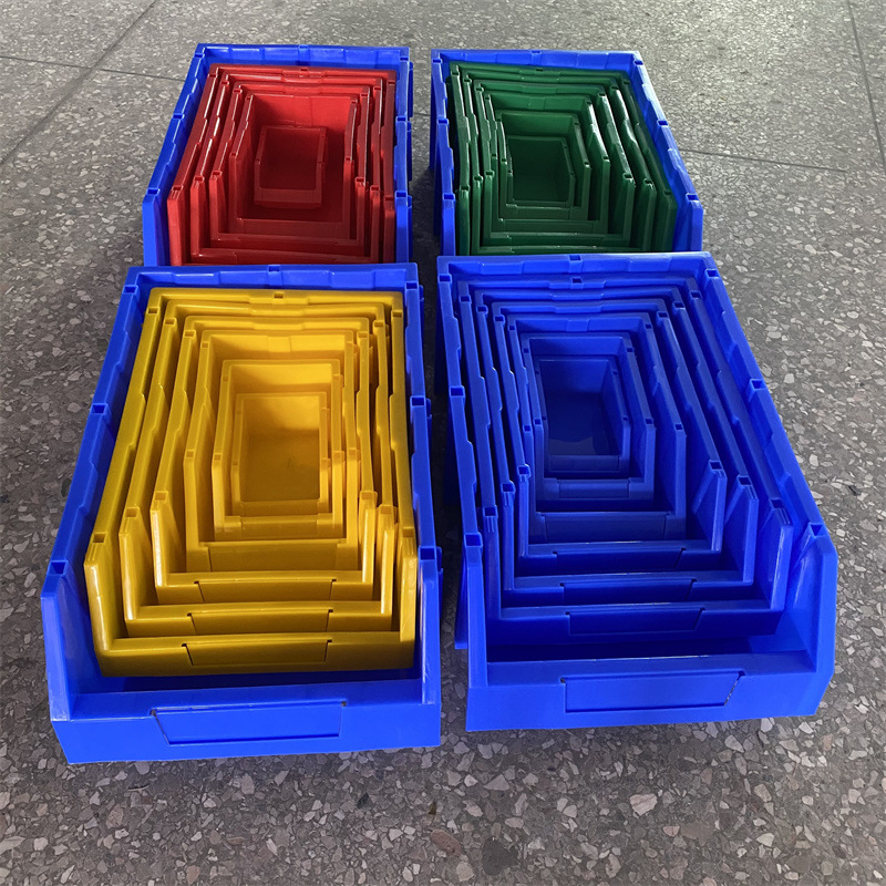 厂家现货加厚斜口盒 五金螺丝配件盒 电商货架物料盒 螺丝收纳盒