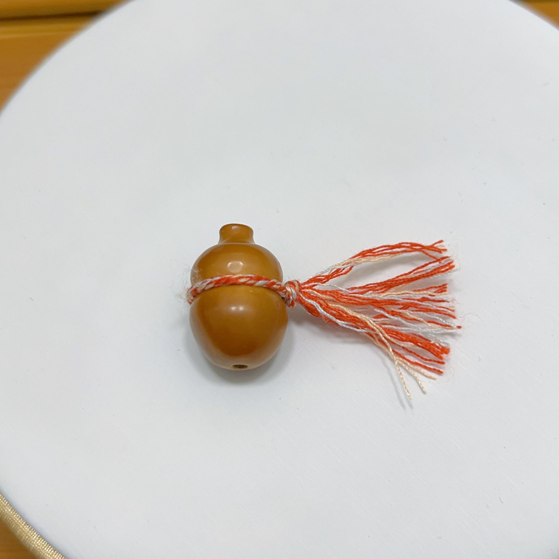 Natural olive core carving small gourd Wenwan accessories bracelet accessories loose beads spacer beads DIY jewelry