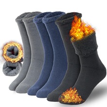 C 51819 Winter Thick Cotton Socks ��ʿ�Ӻ����� ŷ���羳