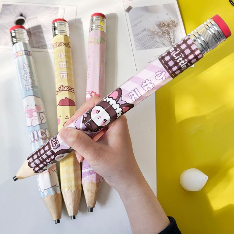 Extra-Large Number One Pencil, Cute Kuromi Creative Prank Thick Pencil, Personalized Pencil for Children and Students Stationery