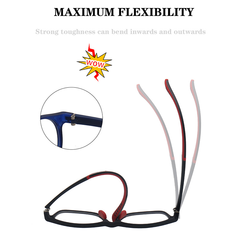 2021新款防藍光兒童可拆卸硅膠軟腿鼻托鏡架平光鏡可配近視TRD-11