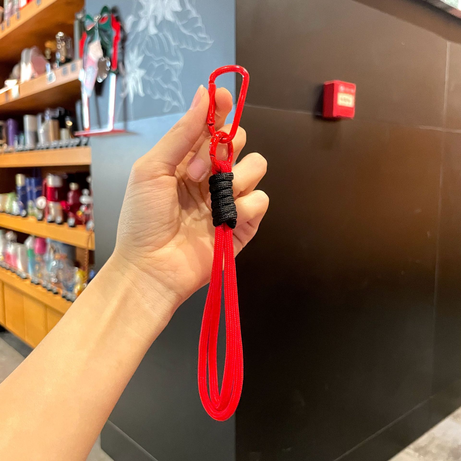 Unlabeled double rope-red